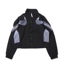 NIKE AS W NSW JACKET WVN AMD BLACK/WHITE/LIGHT AQUA CZ8285-010画像