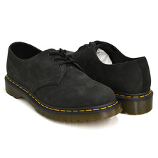Dr.Martens 1461 3EYE GIBSON SHOE BLACK MILLED NUBUCK WP 26652001画像