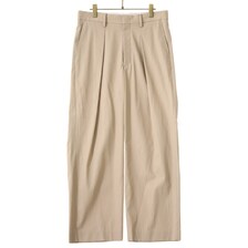 URU COTTON GABARDINE / 1 TUCK PANTS 21SCG03画像