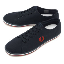 FRED PERRY KINGSTON TWILL NAVY/WINTER RED B7259-608画像