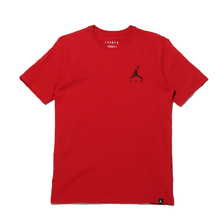 JORDAN BRAND AS M J JUMPMAN AIR EMBRD TEE GYM RED/BLACK AH5297-687画像