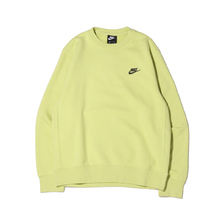 NIKE AS M NSW SB CREW REVIVAL LIMELIGHT/DK SMOKE GREY DA0684-352画像