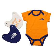THE NORTH FACE B S/S ROMPE 2P BIB KNOCK OUT ORANGE NTB12175-KO画像
