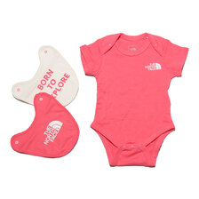 THE NORTH FACE B S/S ROMPE 2P BIB PRIME PINK NTB12175-PK画像