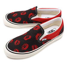 VANS ANAHEIM FACTORY CLASSIC SLIP-ON 98 DX OG BLACK/OG HOTLIPS VN0A3JEX45T画像