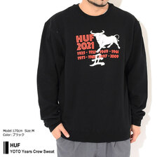HUF YOTO Years Crew Sweat PF00409画像
