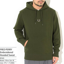FRED PERRY Embroidered Hooded Sweat M1645画像