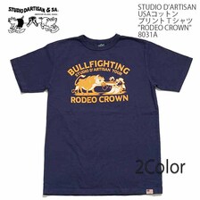STUDIO D'ARTISAN USAコットン プリントTシャツ "RODEO CROWN" 8031A画像