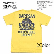 STUDIO D'ARTISAN USAコットン プリントTシャツ "DARTISAN" 8032B画像
