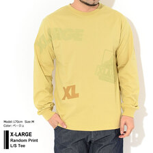 X-LARGE Random Print L/S Tee 101203011020画像