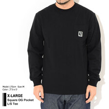 X-LARGE Square OG Pocket L/S Tee 101203011005画像
