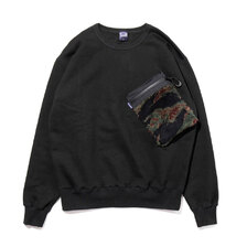 APPLEBUM Boa Pocket Crew Sweat BLACK画像