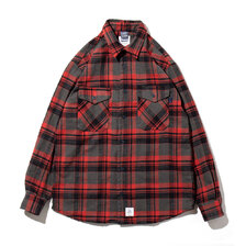 APPLEBUM Slab Check Nel Shirt RED画像