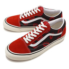 VANS ANAHEIM FACTORY OLD SKOOL 36 DX OG RED/OG HOTLIPS VN0A54F34SP画像