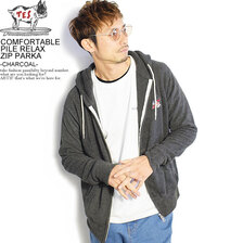 The Endless Summer TES COMFORTABLE PILE RELAX ZIP PARKA -CHARCOAL- FH-1374324画像