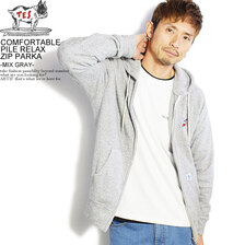 The Endless Summer TES COMFORTABLE PILE RELAX ZIP PARKA -MIX GRAY- FH-1374324画像