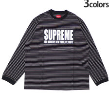 Supreme 21SS Thin Stripe L/S Top画像