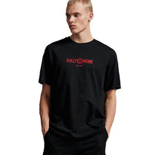 DOLLY NOIRE LOGO CAPITAL T-SHIRT BLACK RED TS404画像