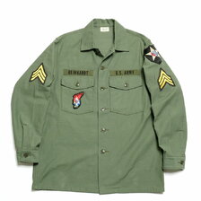 Buzz Rickson's SHIRT,MAN'S,COTTON SATEEN, OLIVE GREEN SHADE 107 DEMILITARIZED ZONE BR28662画像