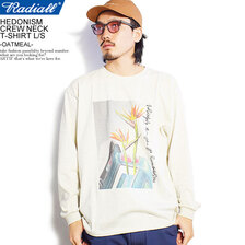 RADIALL HEDONISM - CREW NECK T-SHIRT L/S -OATMEAL- RAD-21SS-CUT013画像