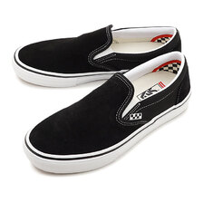 VANS SKATE SLIP-ON BLACK/WHITE VN0A5FCAY28画像