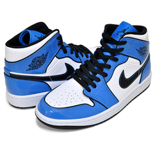 NIKE AIR JORDAN 1 MID SE signal blue/black-white DD6834-402画像