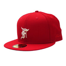 ESSENTIALS &times; NEW ERA 59FIFTY FITTED CAP RED画像