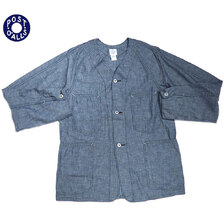 POST OVERALLS 3103 POST42 DV COTTON CHAMBRAY indigo画像