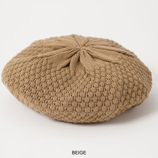 Mighty Shine Cotton Mesh Knit Beret 1212012画像