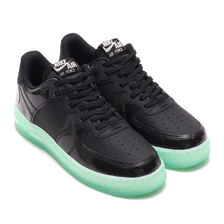 NIKE AIR FORCE 1 REACT LV8 BLACK/BLACK-BARELY GREEN CV2218-001画像