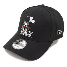 NEW ERA 9FORTY PEANUTS ピーナッツ スヌーピー スケートボード ブラック 12653776画像