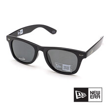 NEW ERA サングラス スクエアレンズ シャイニーブラックフレーム グレーポラライズドレンズ 12325624画像