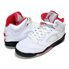 NIKE AIR JORDAN 5 RETRO (GS) FIRE RED true white/fire red-black 440888-102画像