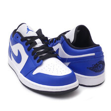 NIKE AIR JORDAN 1 LOW HITE/HYPER ROYAL-BLACK 553558-124画像