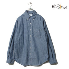 orslow BUTTON DOWN SHIRT 01-8012-84画像