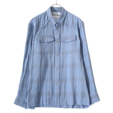 DAIRIKU Double Gauze Check Western Shirt画像