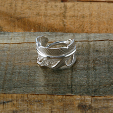 THE FLAT HEAD RING - ROUGH FEATHER S - FN-JR-001画像