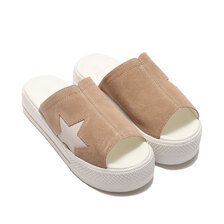 CONVERSE CV SANDAL PLTS SUEDE BIEGE 35500261画像