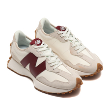 new balance WS327KA WHITE/BURGUNDY画像