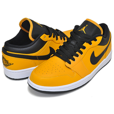 NIKE AIR JORDAN 1 LOW university gold/black-white 553558-700画像