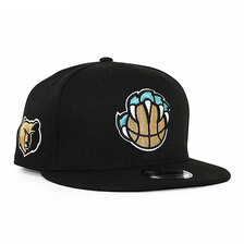 NEW ERA MEMPHIS GRIZZLIES CITY EDITION 9FIFTY SNAPBACK CAP BLACK NE44251画像