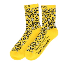 THE SIMPSONS &times; atmos LEOPARD SOCKS YELLOW MAT21-S019画像