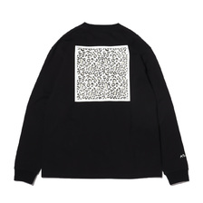 THE SIMPSONS x atmos LEOPARD LS TEE BLACK MAT21-S018画像