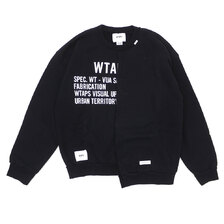 WTAPS 21SS RAGS CREW NECK BLACK 211ATDT-CSM27画像
