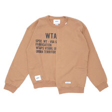 WTAPS 21SS RAGS CREW NECK BEIGE 211ATDT-CSM27画像