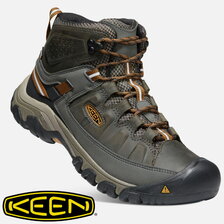KEEN TARGHEE III MID WP BLACK OLIVE/GOLDEN BROWN 1017787画像
