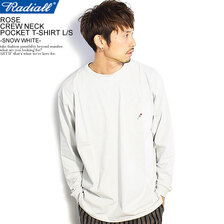 RADIALL ROSE - CREW NECK POCKET T-SHIRT L/S -SNOW WHITE- RAD-21SS-CUT010画像