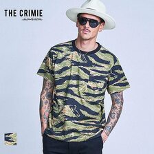 CRIMIE TIGER CAMO SHORT SLEEVE T SHIRT CR1-02A1-CS24画像