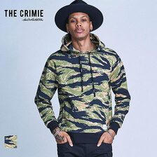 CRIMIE TIGER CAMO SWEAT HOODIE CR1-02A1-CL80画像