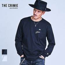 CRIMIE LETTERING LOGO POCKET LONG SLEEVE T SHIRT CR1-02A1-CL07画像